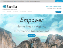 Tablet Screenshot of excellahc.com